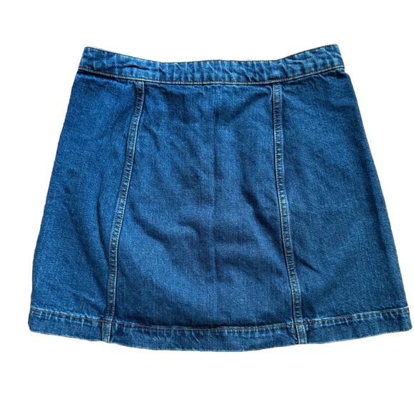 Vintage Y2K TopShop Moto Jean Mini Skirt size 30 - Picture 2 of 3